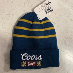 Coors Banquet Blue Winter Beanie Hat